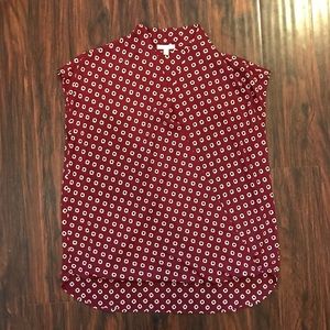 Pleione NWOT Wrap Front Short Sleeve Blouse